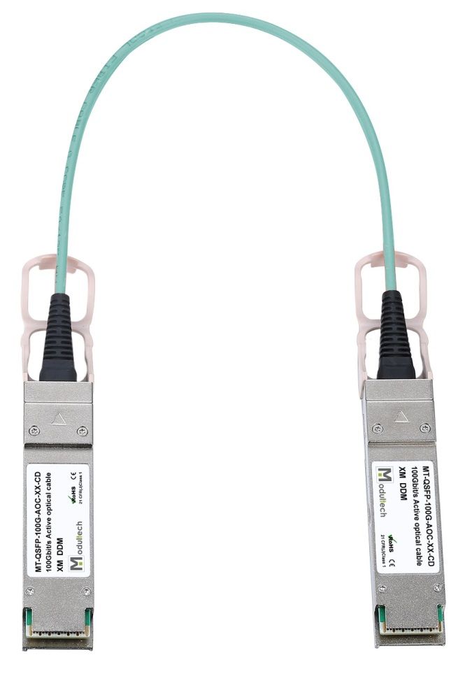 кабель AOC. Active Optical Cable